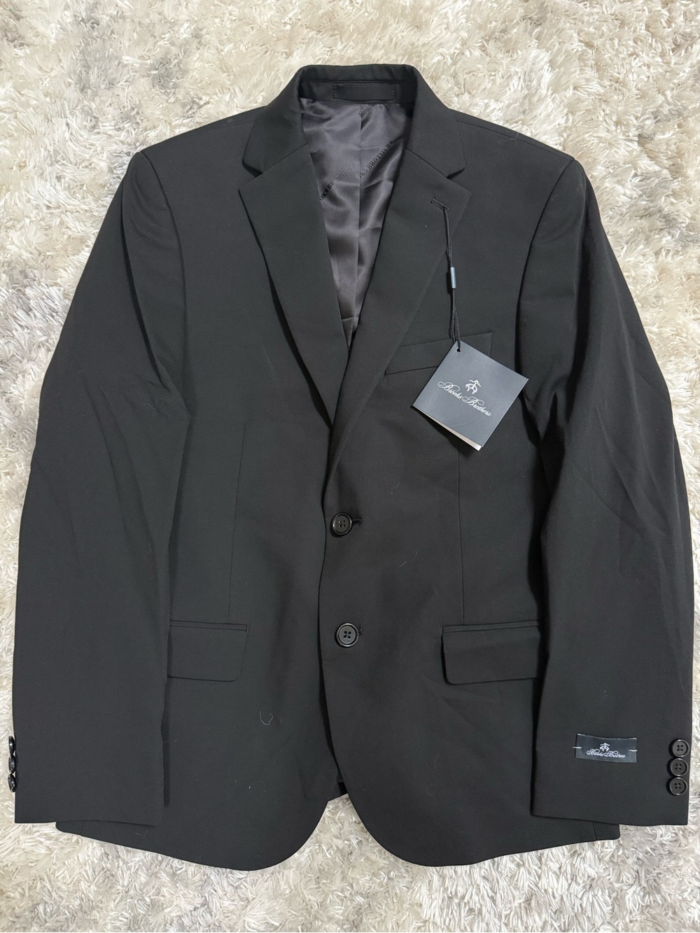 NWT Brooks Brothers Big Kids Suit Blazer Black  Sz 14R